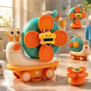 Storio 5-in-1 Baby Suction Spinner Toy